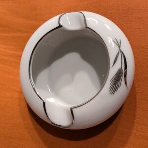 Vintage Fukagawa Arita Wheat Hand Painted Porcelain Ashtray Japan Small size